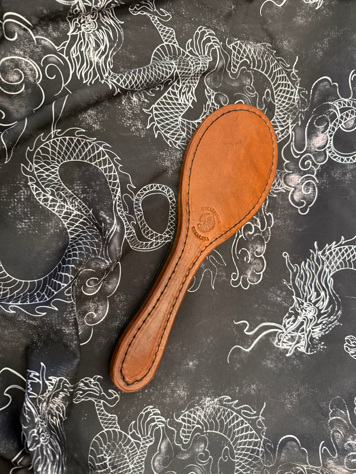 Leather Hair Brush Paddle