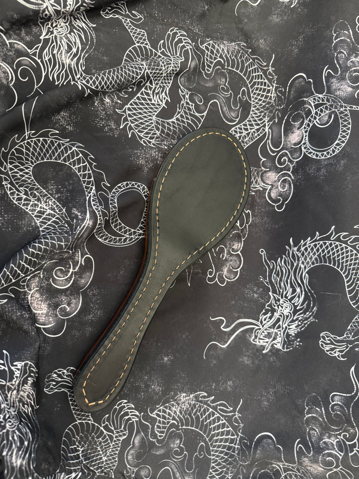 Leather Hair Brush Paddle