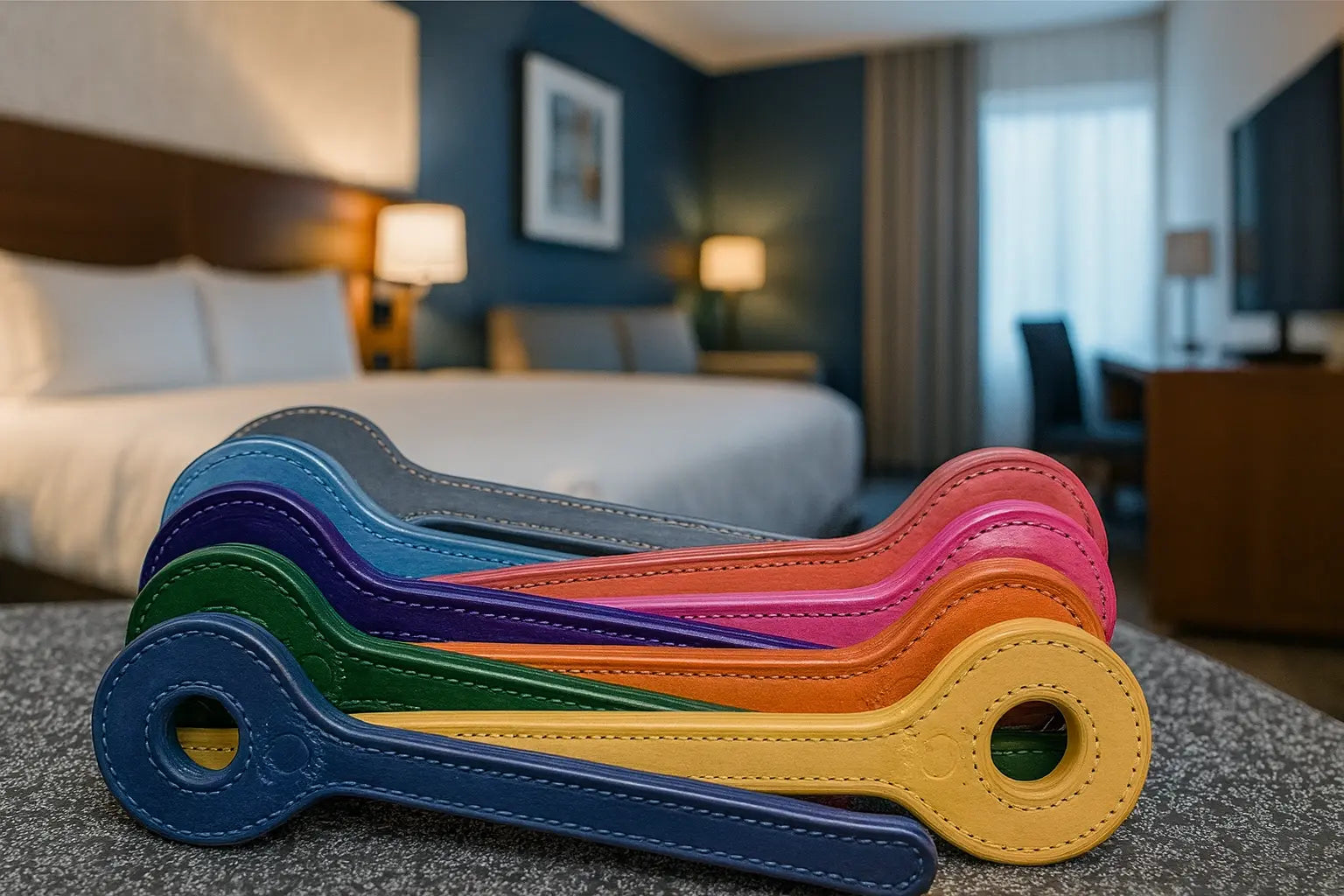 Leather Donut Paddles - Spanking Paddles OTK Leather