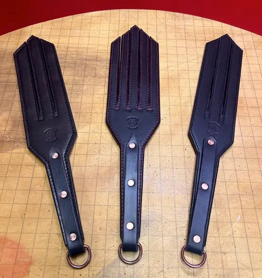 Spanking Tawse Leather Impact Paddle - OTK Leather OTK Leather