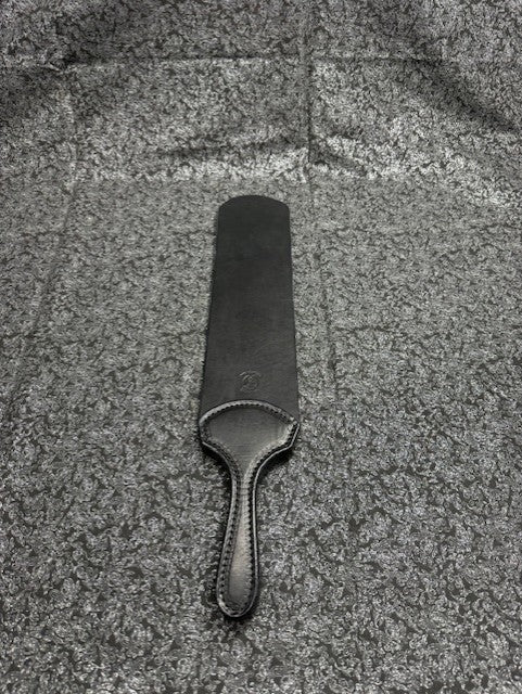 Heavy Black Spanking Straps OTK Leather