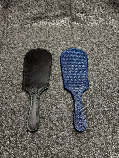 Large Beaver Tail Spanking Paddle OTK Leather