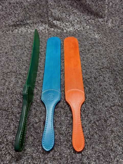  Multi Colorful Spanking Straps OTK Leather