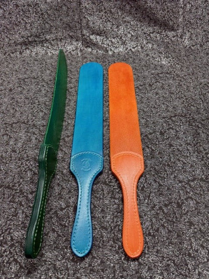  Multi Colorful Spanking Straps OTK Leather