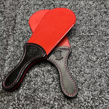 Mini Beaver Tail Spanking Paddle OTK Leather